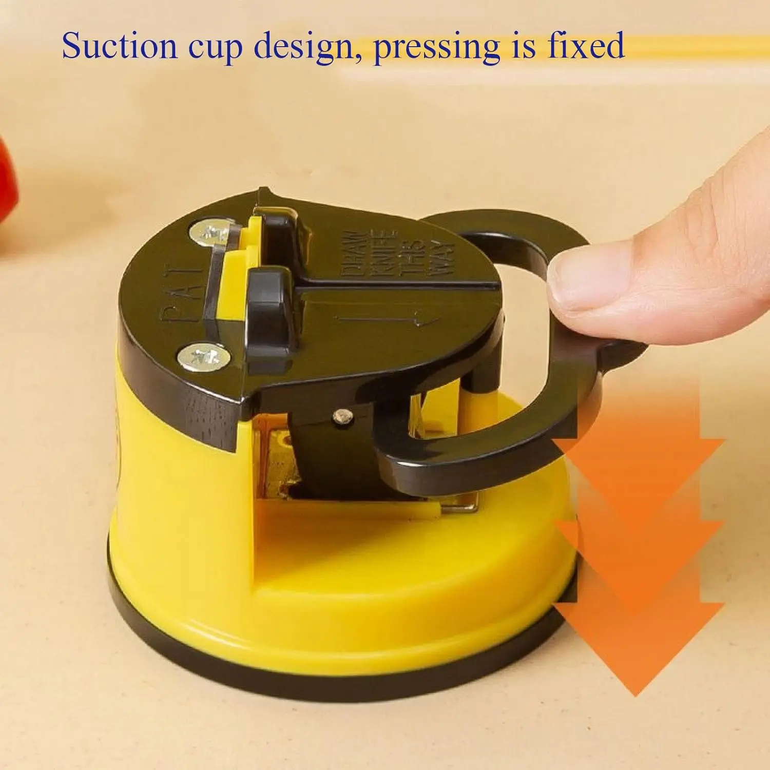 Knife Sharpener Suction Cup Kitchen Chef Knives Grinder Scissors Sharpening Stone for Home Use