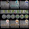 6 Grids/Pack Mix 5 Sizes Nail Glitter V-Bottom Sharp Diamond Gems Arylic Nail Art Rhinestone Jewel Decorations Manicure DIY GZ 6