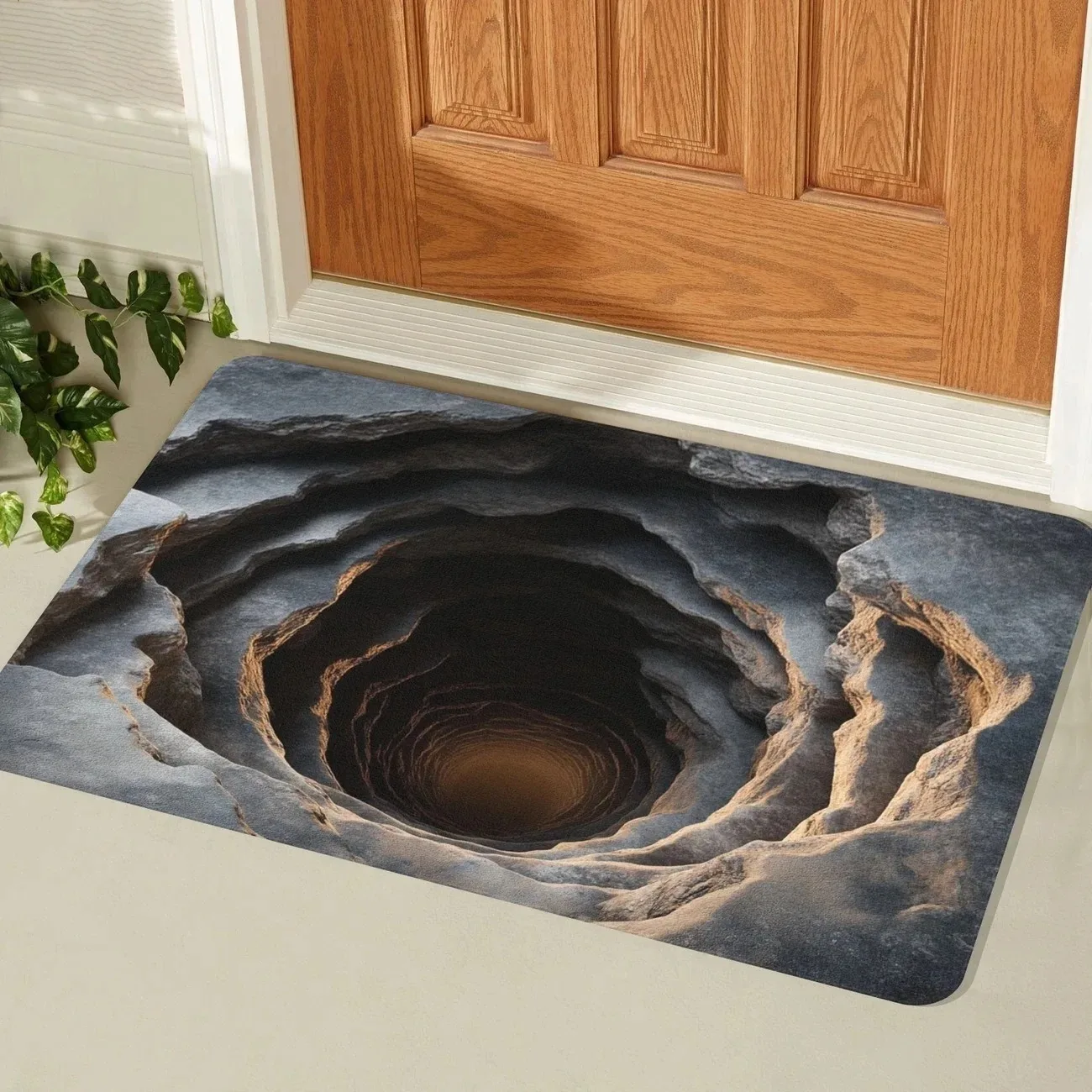 3D Vortex Optical Illusion Entrance Doormat Home Decor Carpet Indoor ...