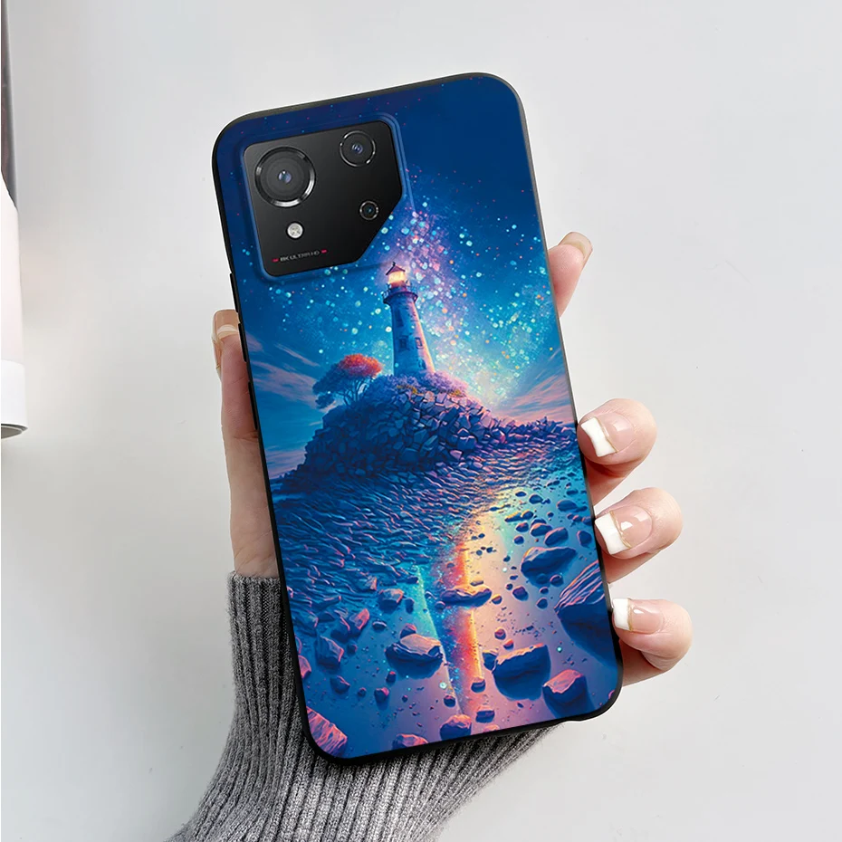Fashion Marble Shockproof Black Silicone Soft TPU Phone Case