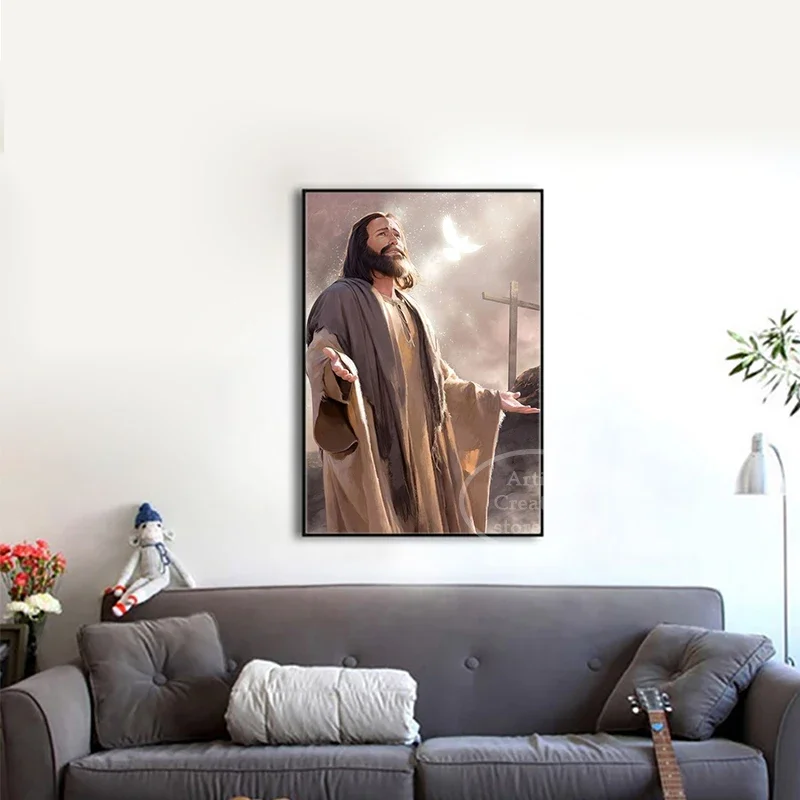 God Jesus Yahweh Canvas Hd Prints Paintings Classical Wall Art Christian Poster Pictures Living Room Modern Wall Art Home Decor
