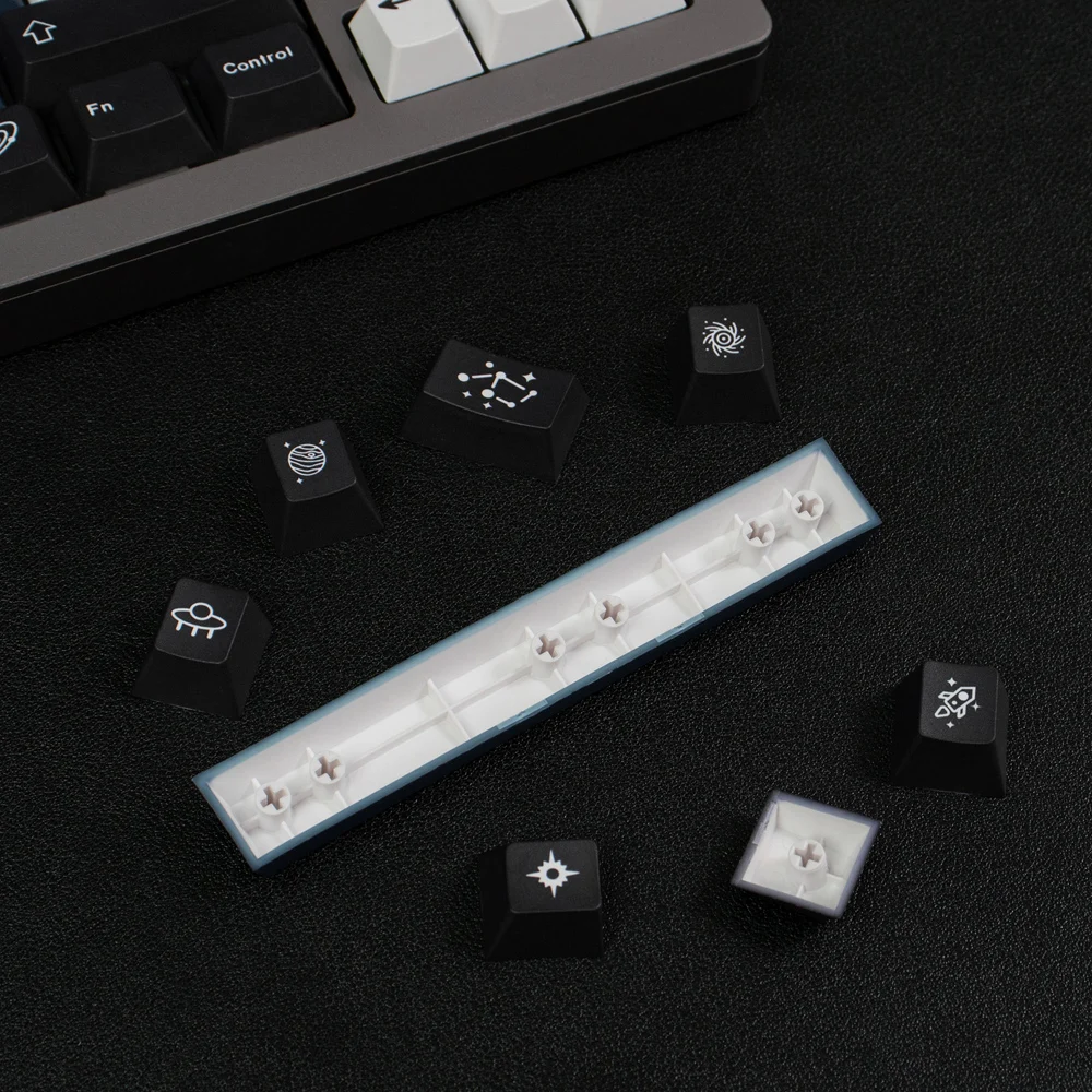 Gmk Galaxy Grande Grupo Perfil Cereja Dye-sub Pbt Keycap Teclado Mecânico Inglês Custom Personality Keycaps 61 64 68 75 - Imagem 2