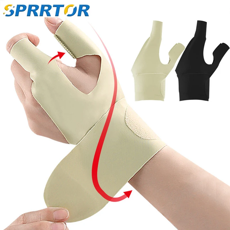 

1Pc Thumb Brace Compression Sleeve,Elastic Thumb Spica Splint Glove,Adjustable Carpal Tunnel Wrist Brace Support for Pain Relief