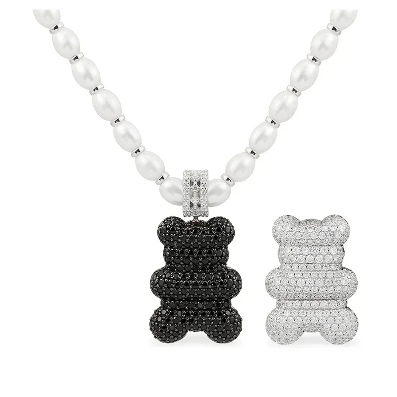 High-Quality Sterling Silver Bear Series Earrings - Fashionable and Exquisite Jewelry Gift