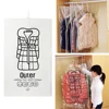 Hang Transparent Vacuum Bag Reusable Clothes Compression Storage Bag Space Saving for Clothes Down Overcoat 2