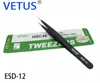 Vetus ESD Anti-Static Stainless Steel Volume Tweezers For Eyelash Extension Tweezers Eyelash Nipper Crafts Makeup Tools 5