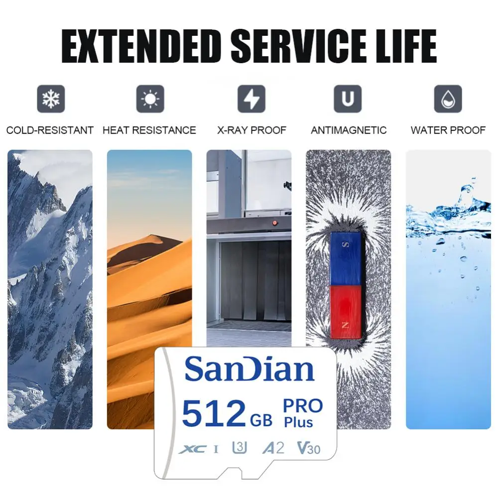 TF Card Micro Mini SD Card Class10 64GB 128GB 256GB 512GB Flash Drive Memory 128GB 512GB Cartao De Memoria For Smartphone