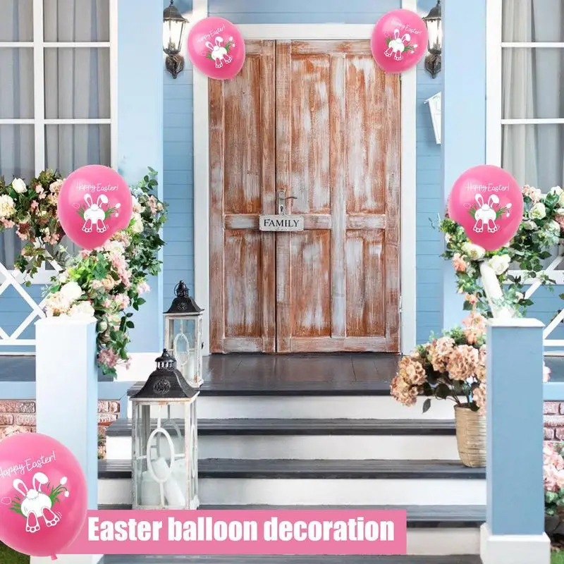 Easter Party Latex Balloons Easter Balloons Eggs Bunny Chick 100X Happy Decor Themed Party Latex Supplies Decorations