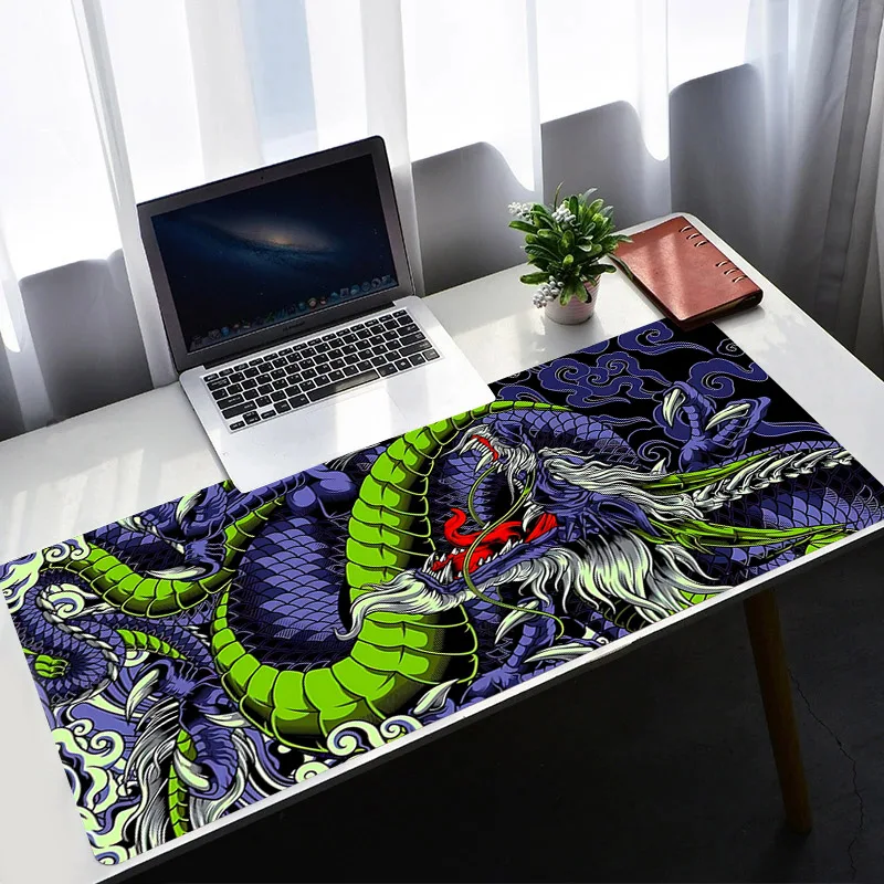 

Japanese Dragon Art Anime Mousepad PC Keyboard Office Table Mat Laptop Accessories HD Gaming Game Mouse Pad Big Carpet Mousemat