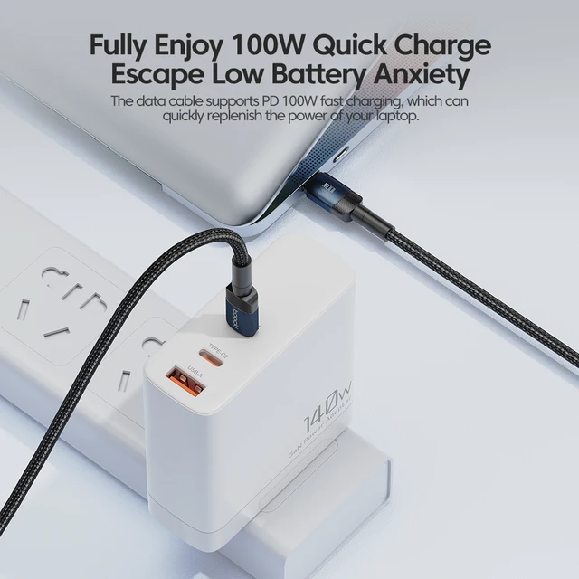 cable USB C vers Type C 100W, charge rapide PD, câble de données pour Macbook – Image 2