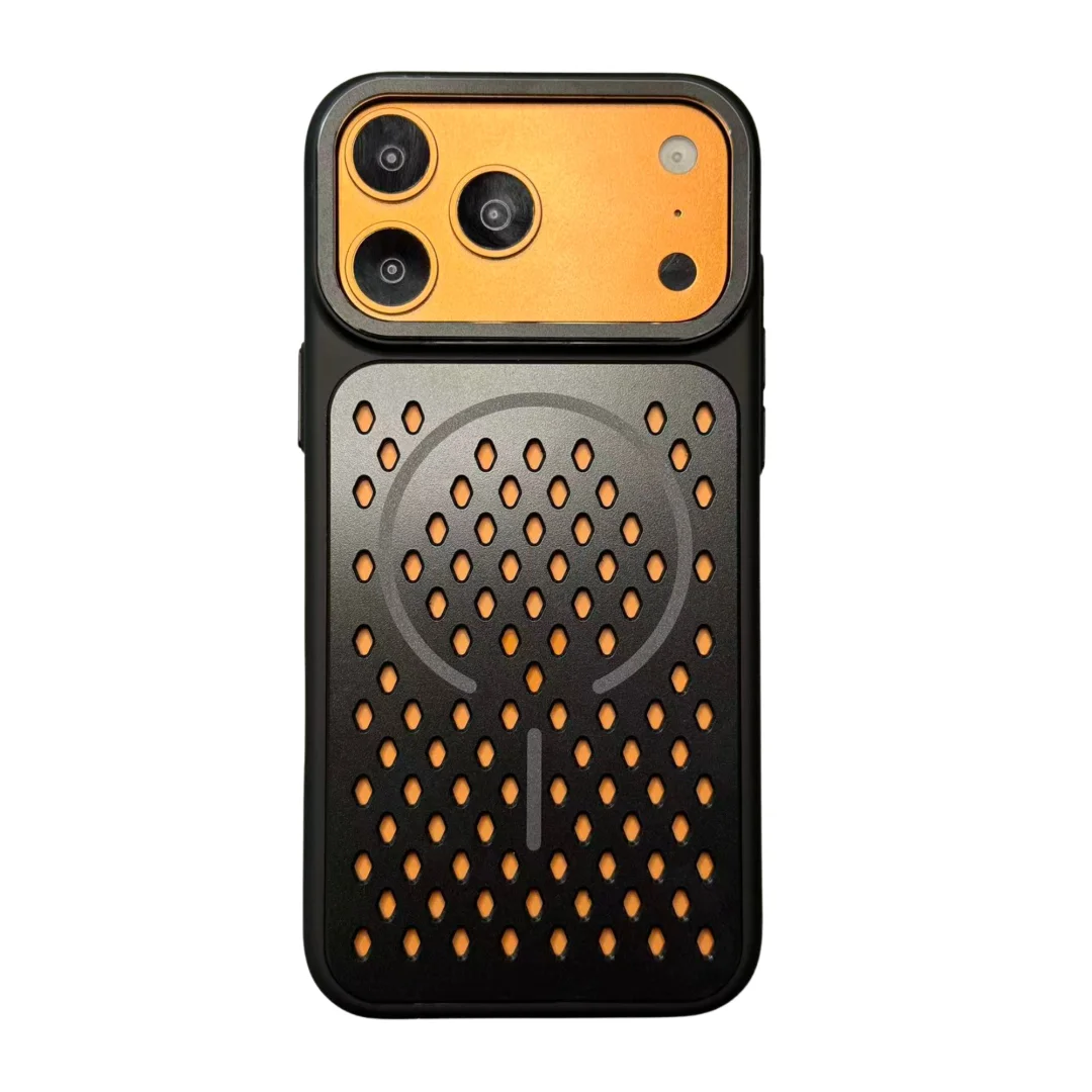 Luxury Cooling Magnetic Phone Case with Breathable TPU Shockproof Cover