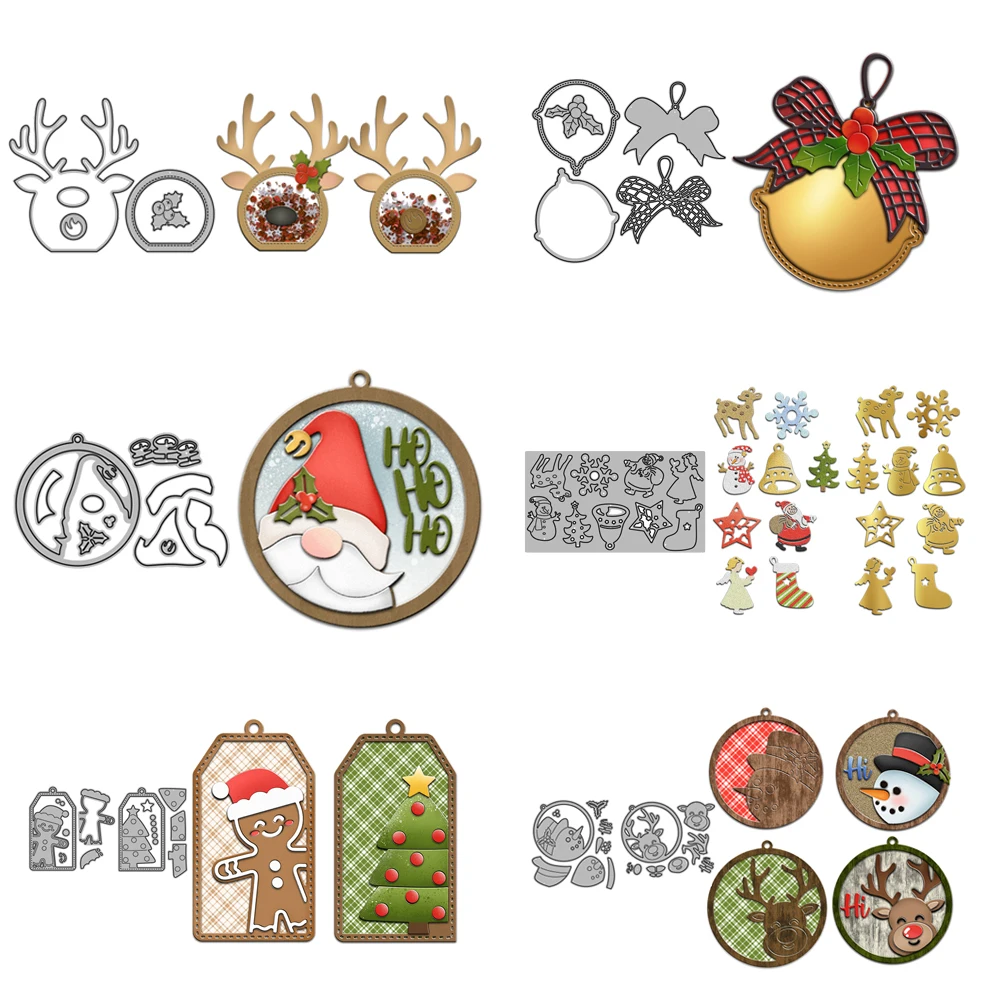 6 Fustelle Per Scrapbooking A Forma Di Fiore - Stencil Per Biglietti Fai Da Te, Album E Decorazioni Creative - Foto 3