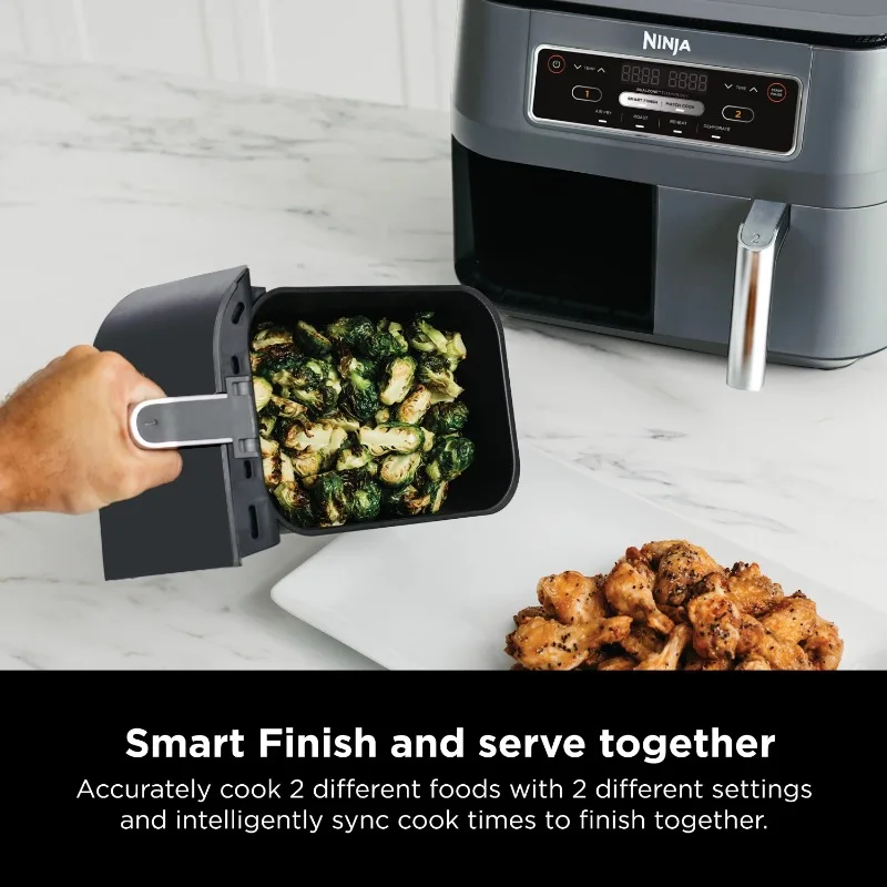 Ninja Foodi 4-in-1 8 qt, 2-Basket Air Fryer with DualZone Technology