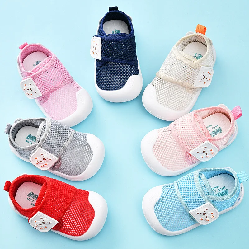 Baby Sandals Women's Summer Toddler Shoes 0-1-2 Years Old Baby Soft Bottom Infant Mesh Surface Shoes Baby Boy Shoes Generation H prewalker summer sandels 0 18 year old baby big butterfly toddler shoes soft soles void baby shoes breathable sandals