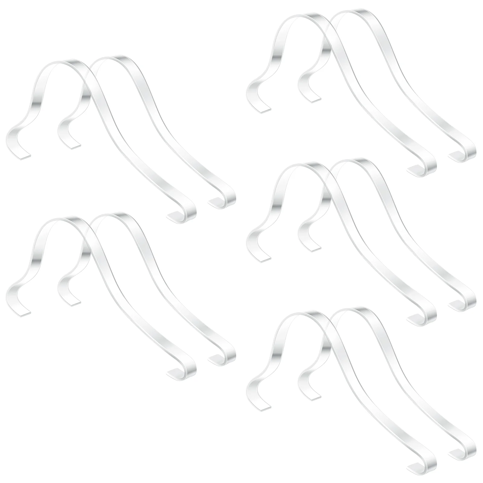 10 Pcs Shoe Acrylic Racks Woman House Slippers for Men Heels Plastic Shoes Support