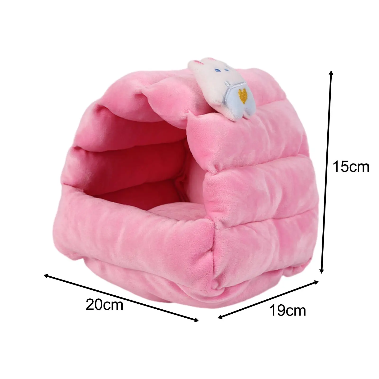 Hamster Warm Nest Warm Hideout Cozy Thickened Small Pet Animals Bed for Cage