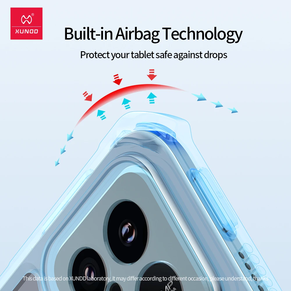 Xundd-capa Protetora à Prova de Choque para Tablet Tampa Transparente com Suporte Xiaomi Pad 6s Pro 12.4 - Imagem 2