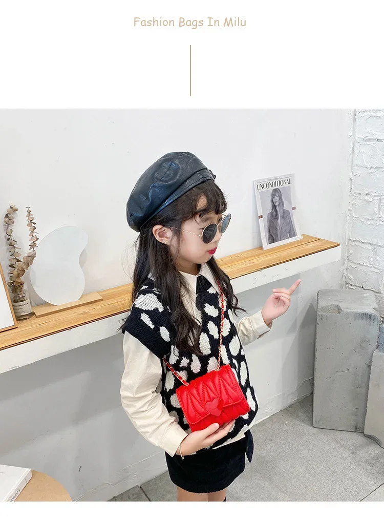 Schöne und süße neue koreanische Version Seiten taschen für Mädchen Mode All-Match-Umhängetaschen für Frauen Klappen tasche kleine Taschen – Detail 2