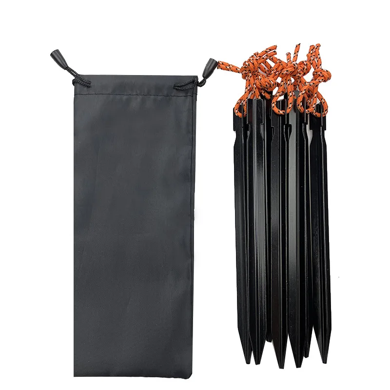 Tent pegs 10 Pcs/Lot 18cm Aluminum Round Tent Stake Alloy Outdoor nails Accessories