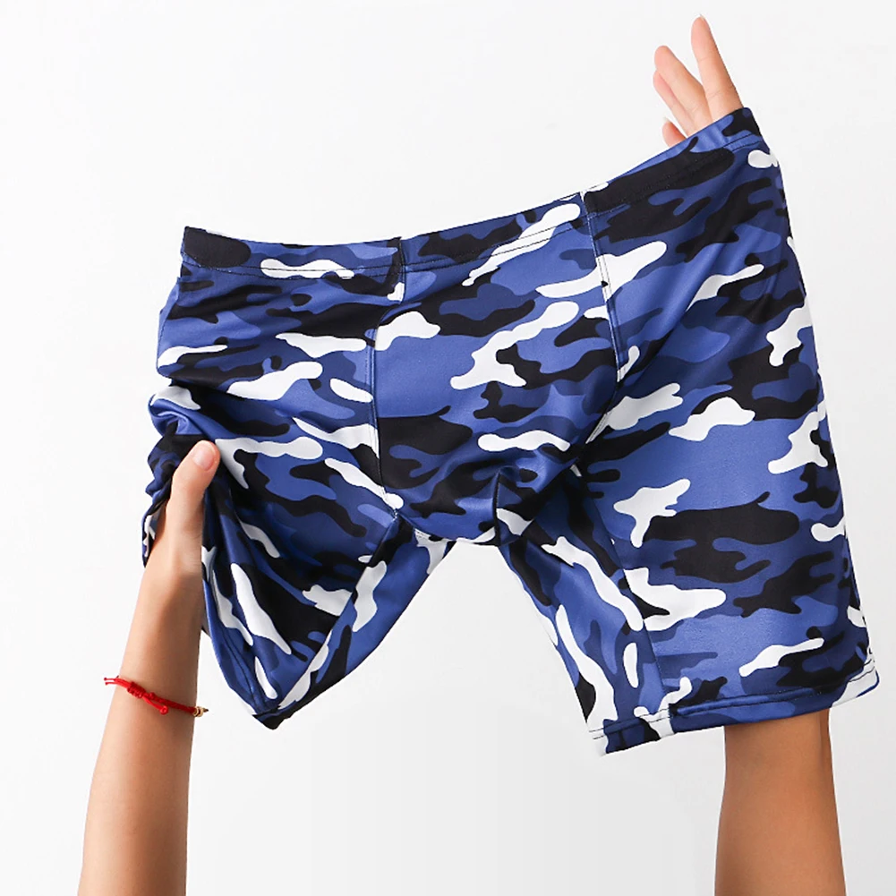 

Men Boxers Camouflage Mid-Long Trunks Shorts Men Underwear Polyester Male Underpants For Men Sexy Homme Boxershorts Box Panties
