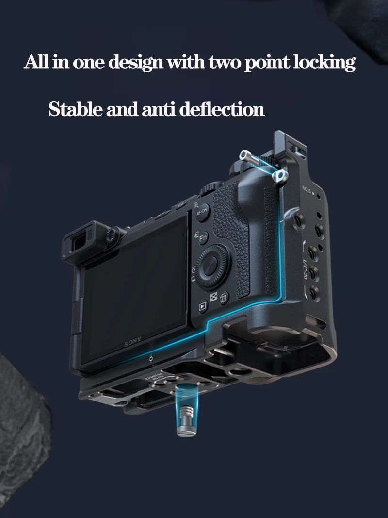 Plaque De Base SmallRig Pour Sony A7C II / A7CR Avec Emplacement AirTag | Compatible Trépied Arca, Prise QD, Libération Rapide - Améliore La Prise En Main