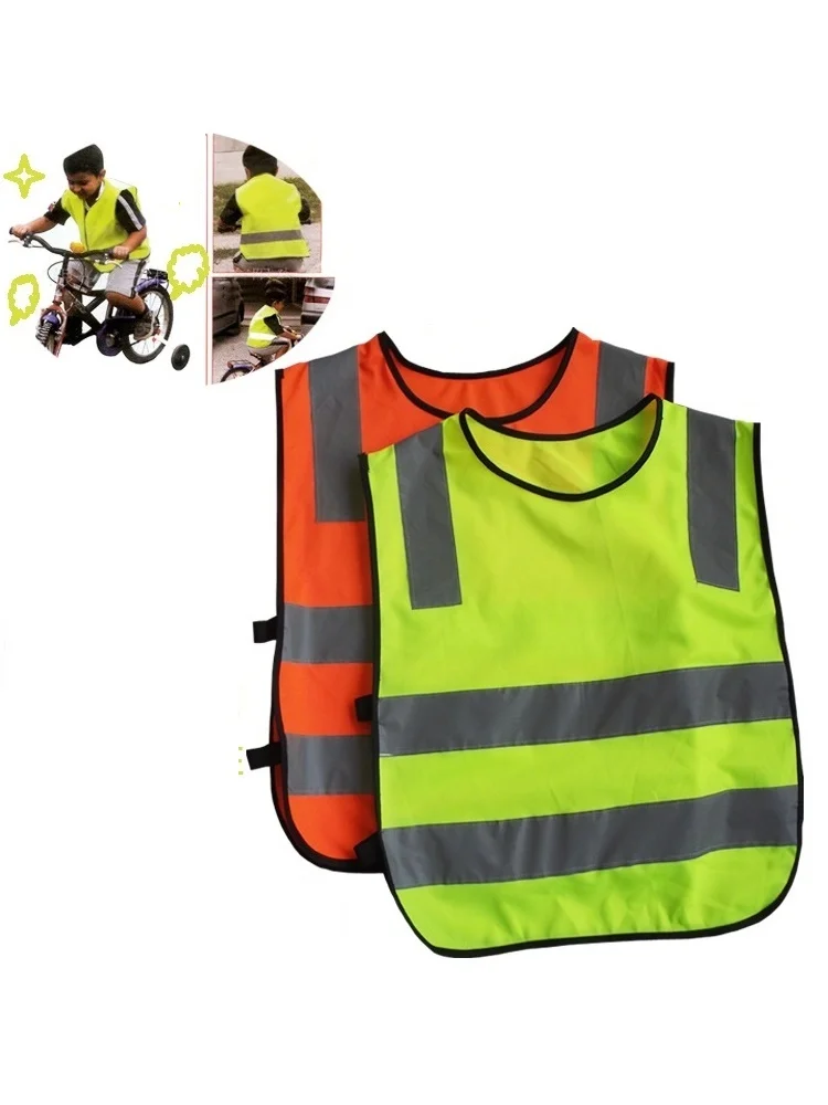 New Safety Traffic Pupil Reflective Clothing Children Warning Vest