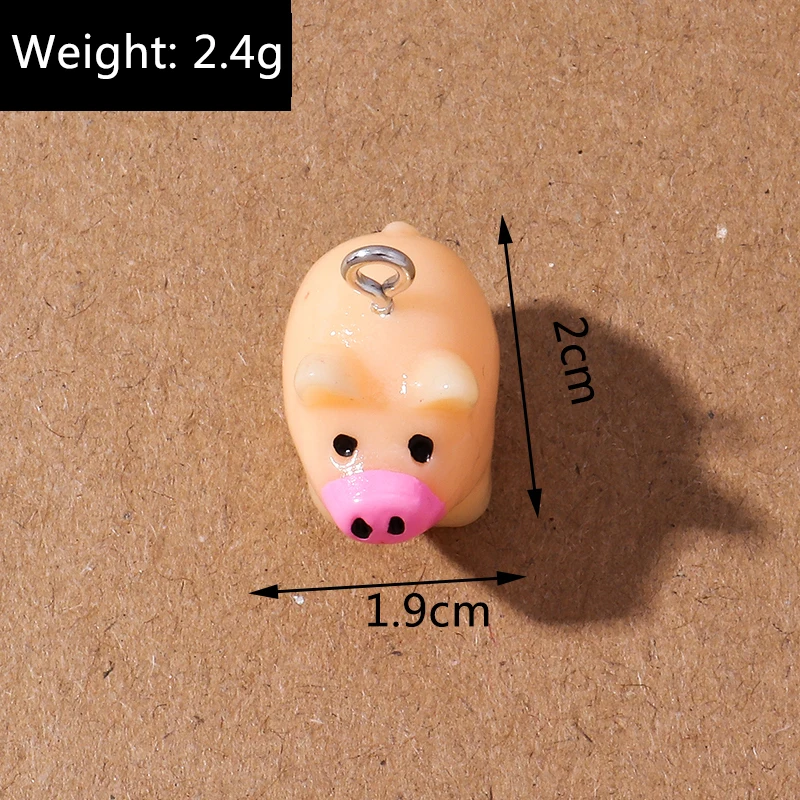 10 Stück 19*16mm Harz schöne kleine Ente Charms Anhänger für Schmuckherstellung Ohrringe Halskette DIY Kindergeschenke Zubehör – Detail 6