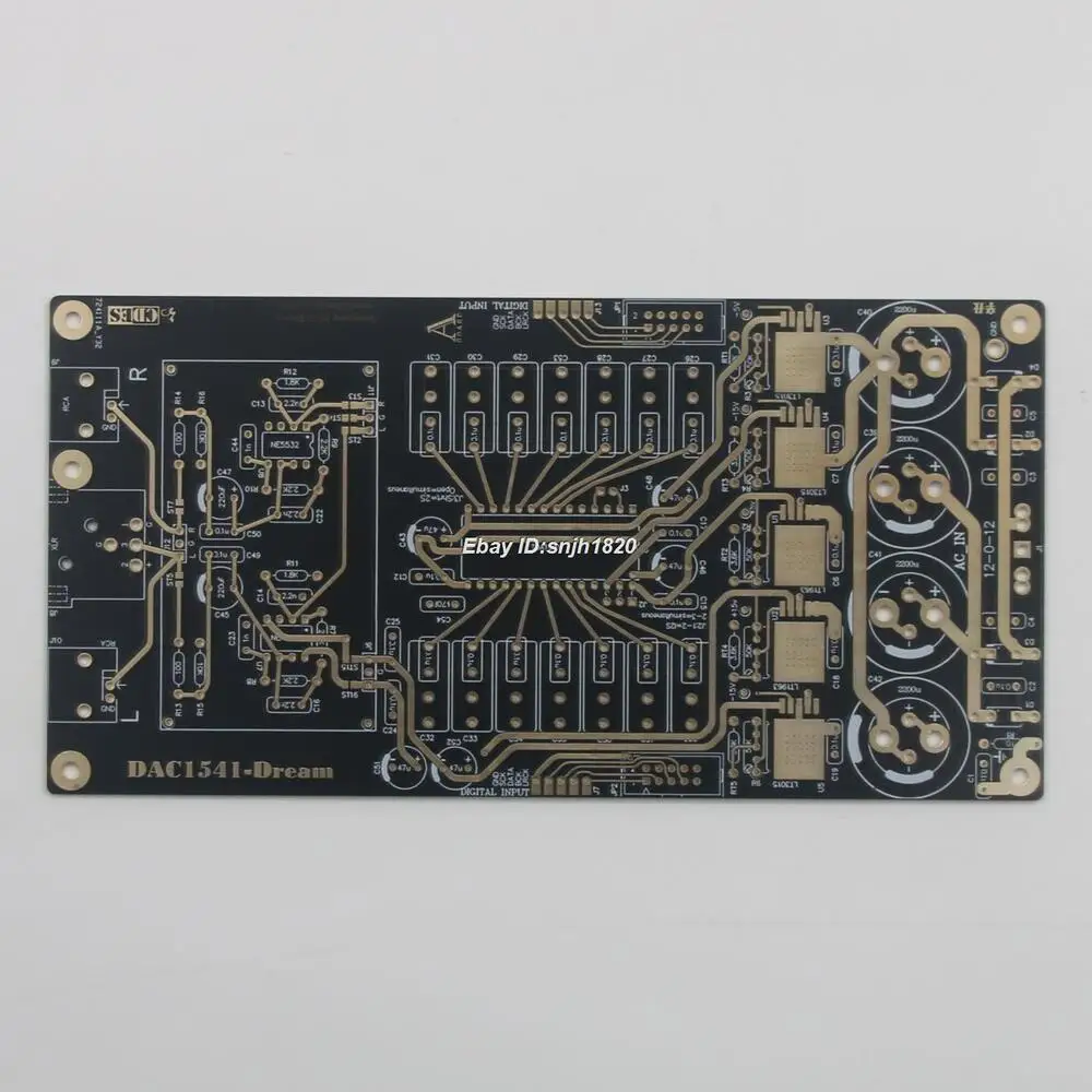 

Hi-Fi 1 шт. TDA1541 стерео Auido декодер плата чистая печатная плата коаксиальный Оптический USB DAC
