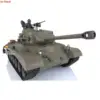 HENG LONG FPV Camera 1/16 7.0 Plastic M26 RC Tank 3838 360° Turret Steel Gearbox Painted in Green BB Shooting Speaker TH17303 5