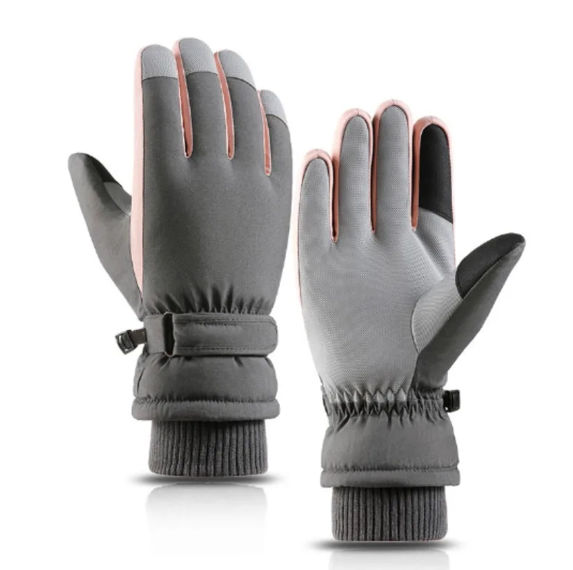 

Men's Ski Gloves Waterproof And Cold Thickened Outdoor Cycling Warm Winter Cycling Ski Gloves 1SET