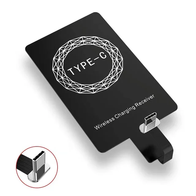 Wireless Charging Receiver Qi Inductive Charging Adapter for IPhone 7,6,5, Samsung Huawei Type-c Micro Usb Qi C Basic Connector ipad wireless charging Wireless Chargers