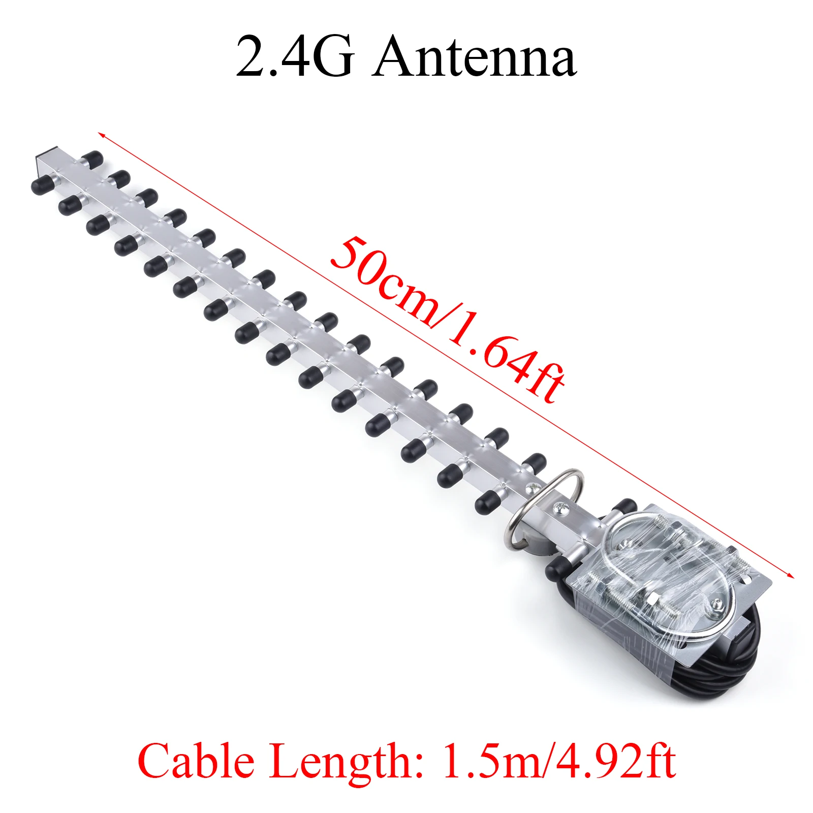 S062efbfdb573427e86a817593a285ca0B 4G/2.4G WiFi Antenna 25dBi RP-SMA/SMA Male Outdoor Wireless Yagi Antenna For Booster Amplifier With Cable Mallzona