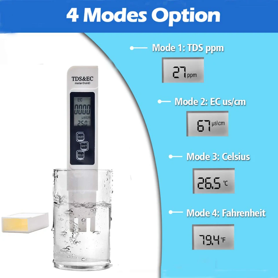 Water Hardness Test Kit 2025 All-New 4 In 1 Tds Meter Digital Water Tester, 4 In 1 Tds Meter Digital Water Tester 4 1 Tds Meter Digital Water Tester Portable Multi Function