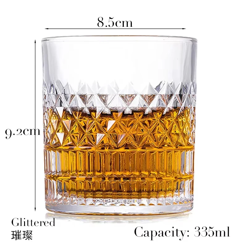 Elegant Whiskey Tumbler - Premium Glassware for Cocktails and Spirits