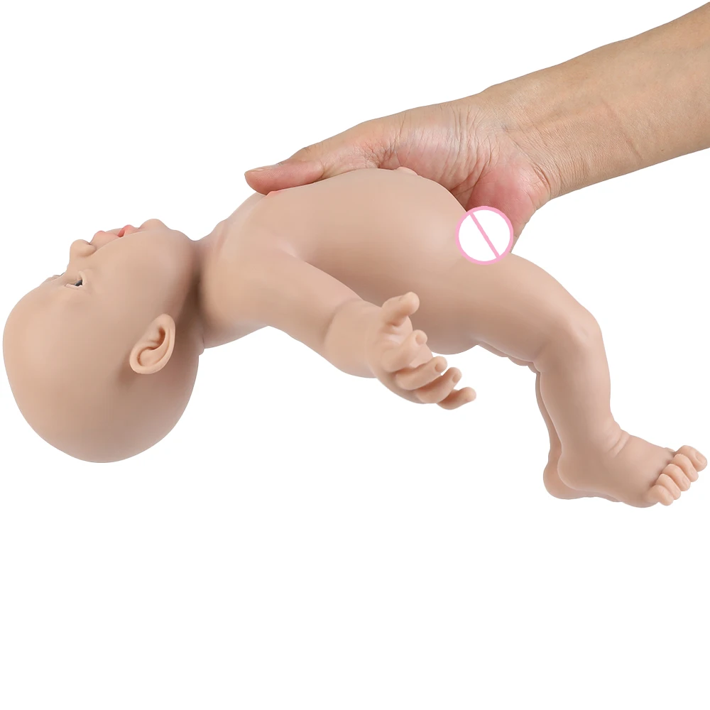 30.47cm Full Body Silicone Baby Dolls Look Real Girl Toys Soft Realistic Newborn Silicone Baby Doll Gift