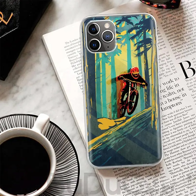Premium Customized Mountain Bike Art Phone Case with Enhanced Protection