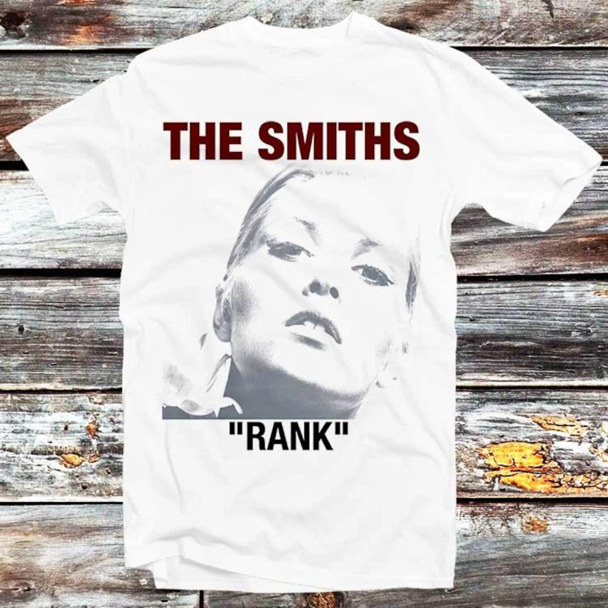 The Smiths Rank Music Band T Shirt Retro Vintage Vinyl Album Cover Top B271