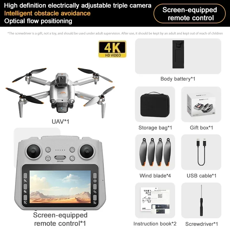 ตัวเลือกสินค้า โดรนรุ่นใหม่ 4k กล้อง HD ระดับมืออาชีพ โดรนควอดคอปเตอร์ M6 GPS โดรนพกพาสะดวก ดีไซน์ทันสมัย ระบบหลบหลีกสิ่งกีดขวางอัจฉริยะ บินได้นาน เหมาะสำหรับเป็นของขวัญ