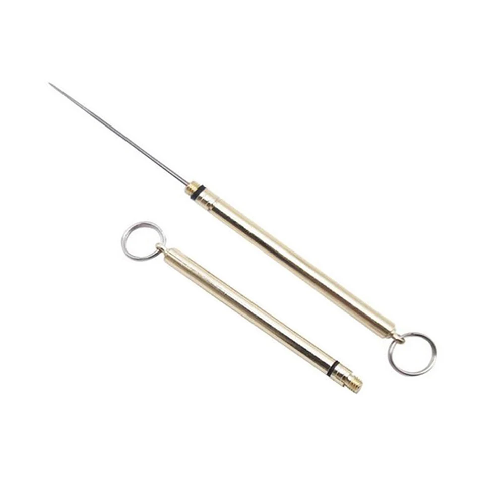Portable Stainless Steel Toothpick Knife Integrated Household Alloy Teeth Picker Fruit Fork Outdoor Camping Tool Keychain