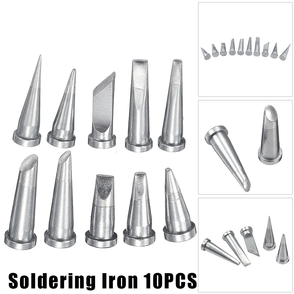 

10Pc Soldering Iron Tip Set For Weller WSD81 WD1000 WSP80 WP80 WSF 81D5 LT Tips Copper Electric Soldering Iron Tip