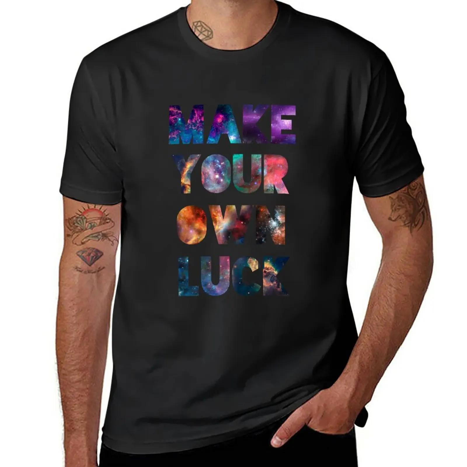 

Make Your Own Luck T-Shirt sweat cute clothes men t shirt