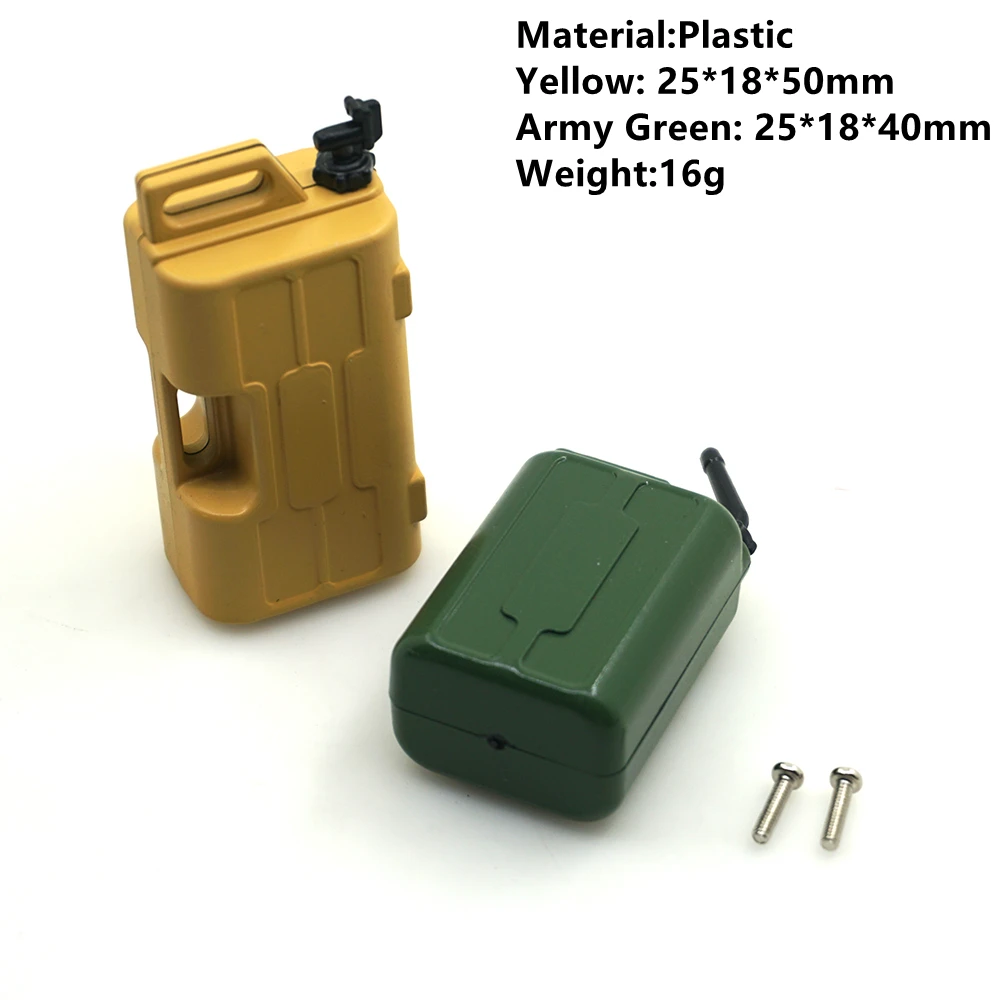 RC Car Simulated Decorative Accessories: Mini Fuel Tank and Oil Drum Set