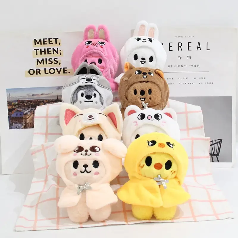 SKZOO Stray Kids Seoul FM Session Same Cloak, Stray Children Plush Toy Pendant, Dressing, Keychain, Children's Birthday Doll