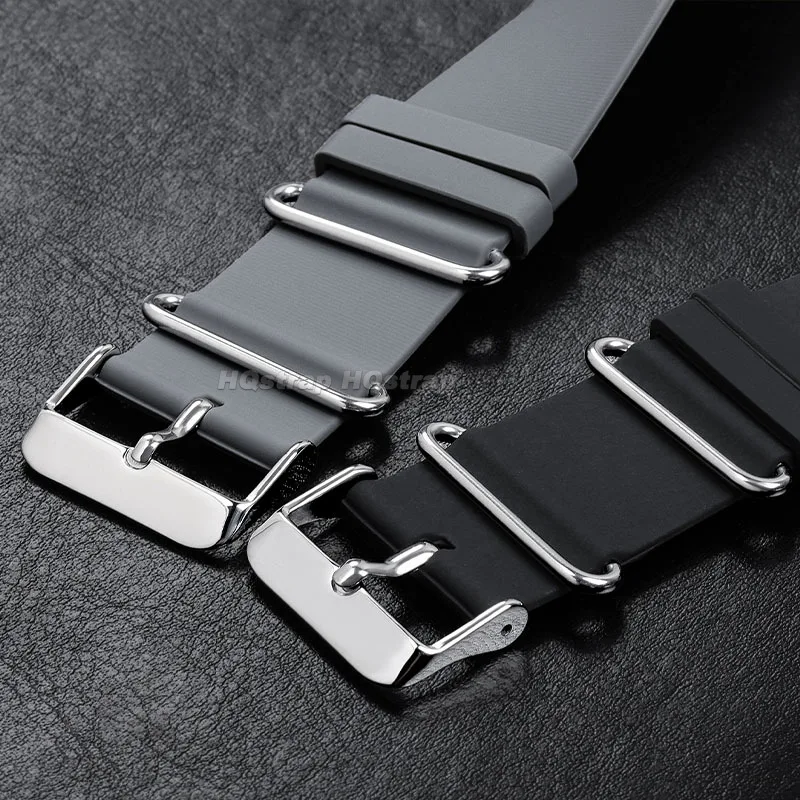 Premium Silicone Sport Watch Strap - Soft and Comfortable Wristband, Waterproof and Durable