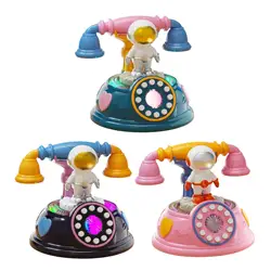 Baby Phone Toy Cartoon Astronaut Durable Pretend Play for Boys Girls Pre Kindergarten Toy Creative Toy Children Entertainment