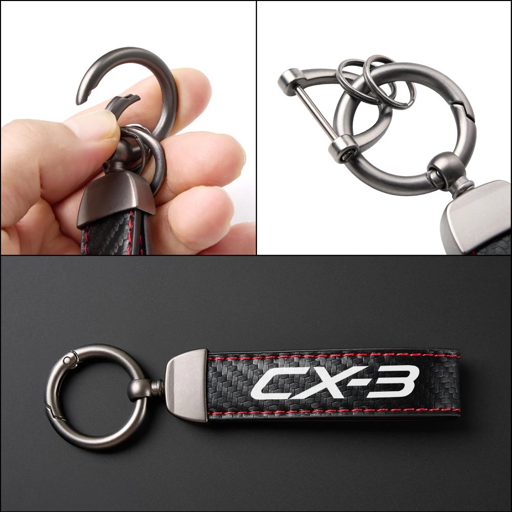 자동차 키체인 키링, 마쓰다 3 6 2 CX5 CX9 CX3 CX30 MPS Demio Axela Atenza MX5 BT05 Biante MS Premacy CX8 Skyactive 액세서리