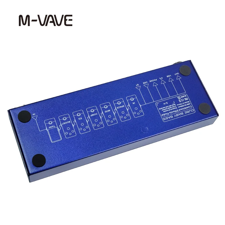 Description Picture 5 of itemM-vave Cube BABY Multi Effects Pedal Rechargeable Electric Bass Recording Audio Interface Function Cuvave Pedal