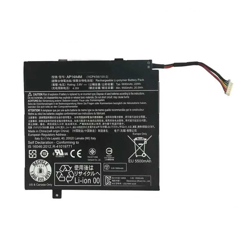 Xinbox 3.8 v 22wh Ap14a4m Bateria do Portátil para Acer Switch 10 Sw5012 Series 10.1 Comprimidos Sw5-01215rj Iconia Tab 10 A3-a30 7 - Imagem 2