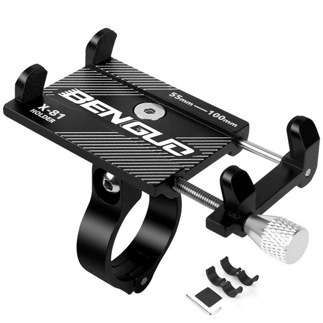 Metal Motorcycle Bike Phone Holder Aluminum Alloy Anti-slip Phone Holders Mountain Bike Bracket Cell Phone Stands