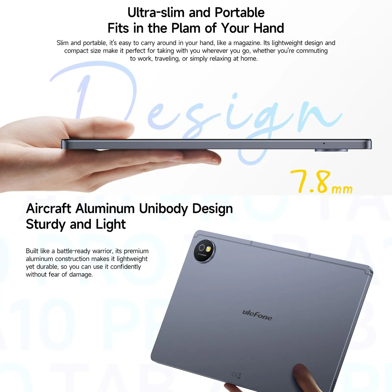 Ulefone Tab A10 Pro Tablet PC 6GB+128GB 11 inch Android 14 6600mAh Battery 13MP Camera MediaTek MT8786 Octa Core 4G Tablet PC